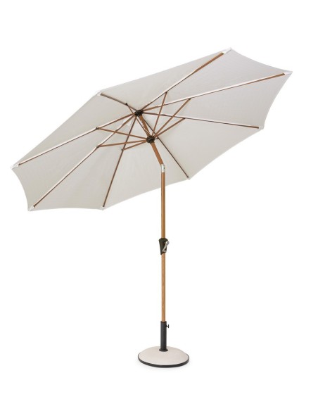 OMBRELLONI: vendita online OMBRELLONE MT.3 H.2,46 PALINURO BIANCO/ NATURALE CON SNODO (NO BASE) in offerta