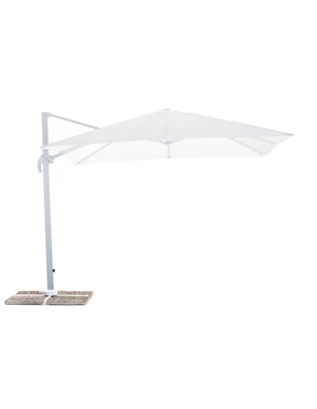 OMBRELLONI: vendita online OMBRELLONE SENSO SALMAR 3X3 METRI BIANCO IN ALLUMINIO (NO BASE) in offerta