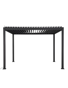 OMBRELLONI: vendita online GAZEBO PERGOLA EVORA HESPERIDE 3,6 X 3,6 METRI GRAFITE IN ALLUMINIO in offerta