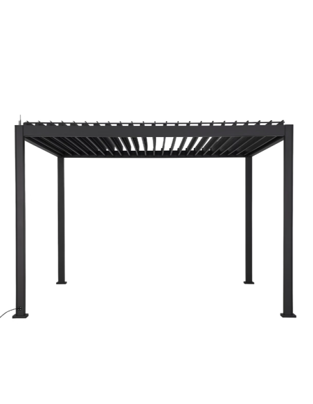OMBRELLONI: vendita online GAZEBO PERGOLA EVORA HESPERIDE 3,6 X 3,6 METRI GRAFITE IN ALLUMINIO in offerta