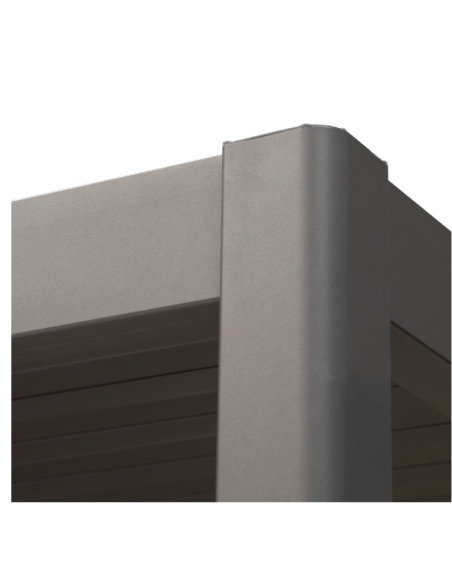 OMBRELLONI: vendita online GAZEBO PERGOLA EVORA HESPERIDE 3,6 X 3,6 METRI GRAFITE IN ALLUMINIO in offerta