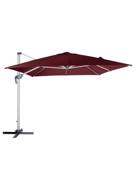 OUTLET: vendita online OMBRELLONE EQUADOR HESPERIDE 3 X 4 METRI BORDEAUX IN ALLUMINIO (NO BASE) in offerta