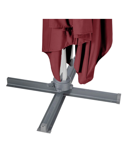 OUTLET: vendita online OMBRELLONE EQUADOR HESPERIDE 3 X 4 METRI BORDEAUX IN ALLUMINIO (NO BASE) in offerta