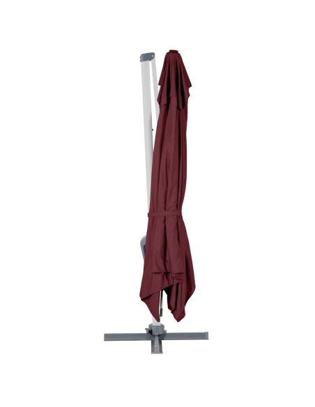 OUTLET: vendita online OMBRELLONE EQUADOR HESPERIDE 3 X 4 METRI BORDEAUX IN ALLUMINIO (NO BASE) in offerta