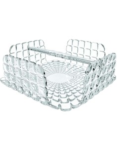 ALZATE-PORTATORTE-ESPOSITORI: vendita online TIFFANY PORTATOVAGLIOLI ORIZZONTALE CM.20X20X7,3H TRASPARENTE in offerta