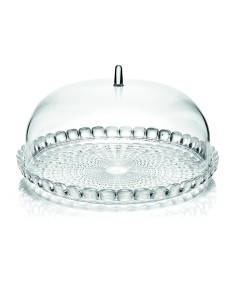 ALZATE-PORTATORTE-ESPOSITORI: vendita online TIFFANY SET TORTIERA CM.30 TRASPARENTE in offerta