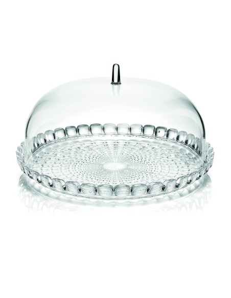 ALZATE-PORTATORTE-ESPOSITORI: vendita online TIFFANY SET TORTIERA CM.30 TRASPARENTE in offerta