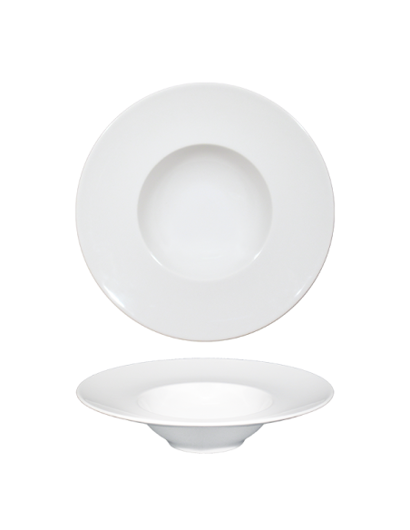 PIATTI: vendita online PIATTO K-BOWL BIANCO CM.27,5 ATLANTIS NAPOLI IN PORCELLANA SATURNIA in offerta