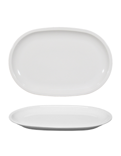 PIATTI: vendita online PIATTO OVALE BIANCO CM.33 ATLANTIS ROMA CHICAGO IN PORCELLANA SATURNIA in offerta