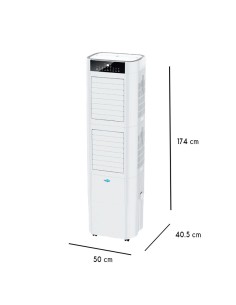 RAFFRESCATORI: vendita online RAFFRESCATORE ECO FRESH AIR BREZZA 170 BIANCO H.172CM 10000M3/H CON FILTRO POLIFOSFA in offerta 2