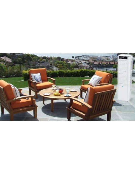 RAFFRESCATORI: vendita online RAFFRESCATORE ECO FRESH AIR BREZZA 170 BIANCO H.172CM 10000M3/H CON FILTRO POLIFOSFA in offerta