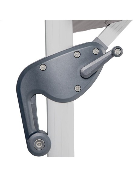 OMBRELLONI: vendita online OMBRELLONE EQUADOR HESPERIDE 3X3 GRIGIO IN ALLUMINIO (BASE NON INCLUSA) in offerta