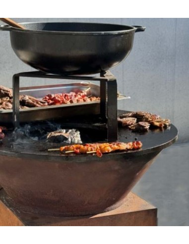 BARBECUE: vendita online BBQ IGNIS CON DISCO IN GHISA CON CASSETTO RACCOGLI CENERI MM.720X900H COMAS in offerta