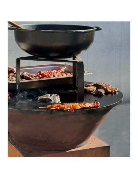 BARBECUE: vendita online BBQ IGNIS CON DISCO IN GHISA CON CASSETTO RACCOGLI CENERI MM.720X900H COMAS in offerta