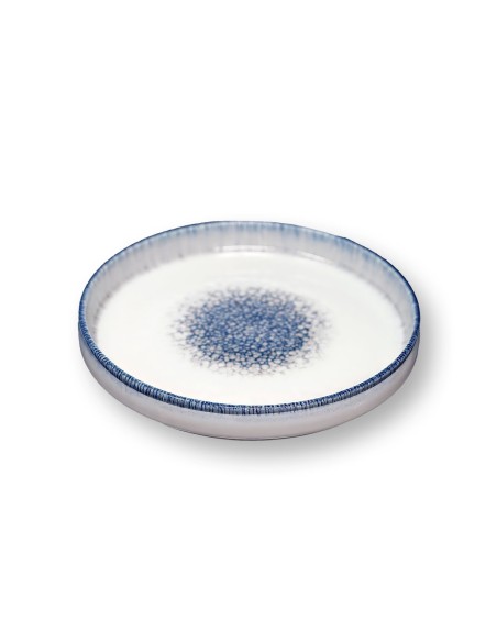 PIATTI: vendita online PIATTO PIANO CM. 20 BORDATO NANCY OSLO IN PORCELLANA SATURNIA in offerta