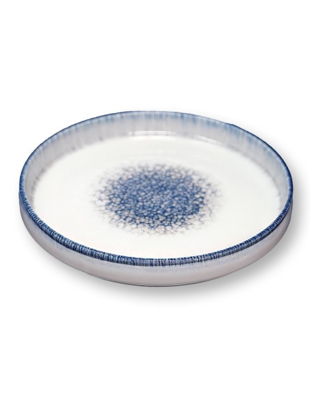 PIATTI: vendita online PIATTO PIANO CM. 28 BORDATO NANCY OSLO IN PORCELLANA SATURNIA in offerta