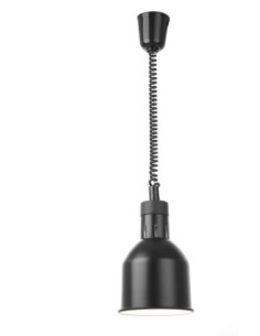 OUTLET: vendita online LAMPADA TERMICA CILINDRICA REGOLABILE NERA CM.70/ 150 W.250 HENDI in offerta