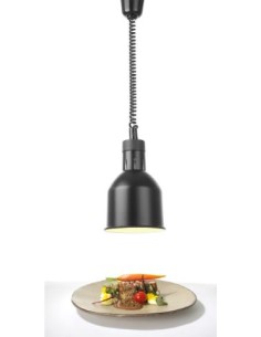 OUTLET: vendita online LAMPADA TERMICA CILINDRICA REGOLABILE NERA CM.70/ 150 W.250 HENDI in offerta 2