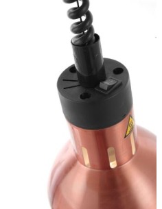 ACCESSORI: vendita online LAMPADA TERMICA CILINDRICA REGOLABILE CM.70/ 150 250 WATT - RAME, HENDI in offerta 2