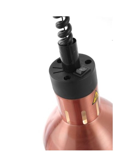 ACCESSORI: vendita online LAMPADA TERMICA DA PASS CUCINA CILINDRICA REGOLABILE RAME 70/150 CM 250 W HENDI in offerta