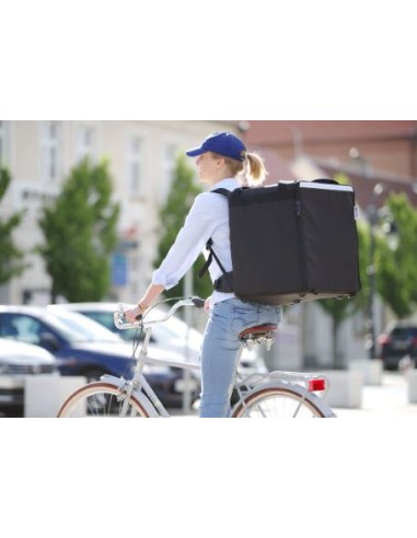 BORSE TERMICHE-PORTAPIZZE: vendita online ZAINO TERMICO PER LA CONSEGNA DI ALIMENTI LT.75,2 NERO MM.410X410X480H HENDI in off...