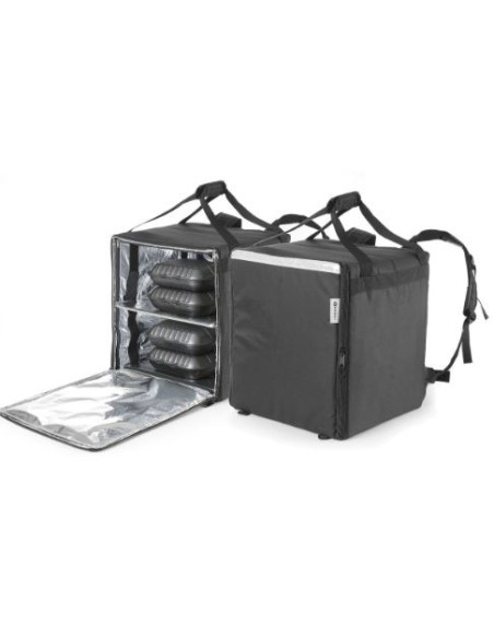 ACCESSORI: vendita online ZAINO TERMICO PER LA CONSEGNA DI ALIMENTI LT.75,2 NERO MM.410X410X480H HENDI in offerta