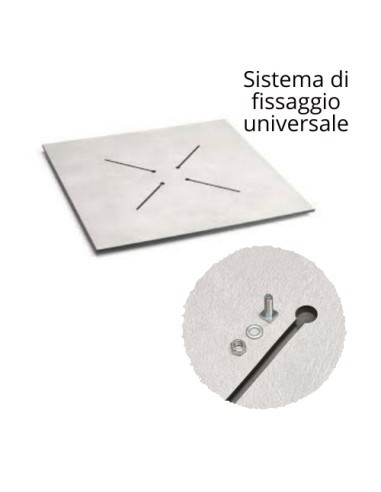 PIANI HPL: vendita online PIANO TAVOLO IN HPL CM .89X89 MM.10 BIANCO TINTA UNITA MAFILPLAST in offerta