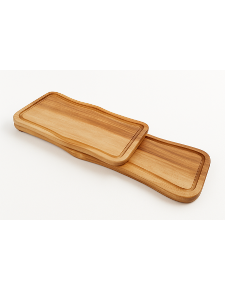 VASSOI-TAGLIERI LEGNO: vendita online FRASSINO TAGLIERE RUSTICO CM.40X20 in offerta