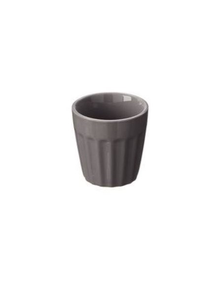 FINGER FOOD PORCELLANA: vendita online BICCHIERINO GRIGIO CM.6 H.6 IN PORCELLANA DUBAI LEONE in offerta