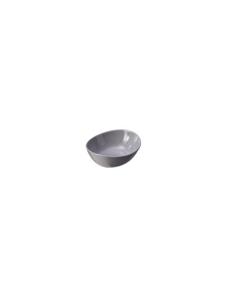 FINGER FOOD PORCELLANA: vendita online CIOTOLA OVALE GRIGIO CM.15,6X12,6X5,2H LEONE IN PORCELLANA DUBAI in offerta
