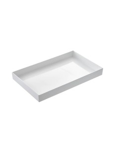 VASSOI-TAGLIERI: vendita online VASSOIO GASTRONORM BIANCO LUCIDO VENEZIA GN2 /4 CM.53X16,2X6 IN MELAMINA LEONE in offerta