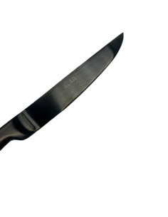 COLTELLI BISTECCA: vendita online COLTELLO DA BISTECCA PROFESSIONALE NERO FILO RASOIO SG POSATERIE in offerta 2