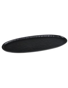 VASSOI-TAGLIERI: vendita online VASSOIO OVALE CM.48X19,5 IN MELAMINA NERO LINEA FRESCURA in offerta