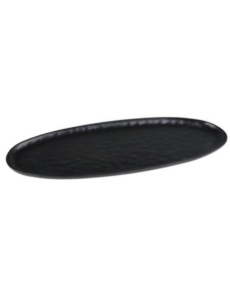 VASSOI-TAGLIERI: vendita online VASSOIO OVALE CM.48X19,5 IN MELAMINA NERO LINEA FRESCURA in offerta