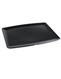 VASSOI-TAGLIERI: vendita online VASSOIO RETTANGOLARE CM.29X23 IN MELAMINA NERO DI FRESCURA in offerta