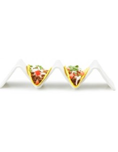 ACCESSORI: vendita online PORTA TACOS 2 POSTI CM.21,4X5,2 IN PORCELLANA BIANCO in offerta