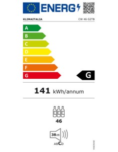 CANTINETTE VINO: vendita online FRIGO VINI VENTILATO PER 46 BOTTIGLIE DOPPIA TEMPERATURA +2 /+12 -+12 /+20 C CW46 G2TB in off... 2