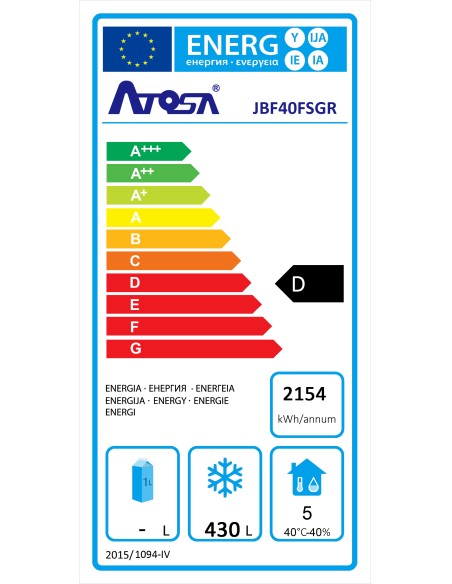 ARMADI CONGELATORI ACCIAIO: vendita online ARMADIO CONGELATORE FREEZER BT CON GRIGLIE STAMPATE AD 1 ANTA INOX -22 C/-17 C ATO...
