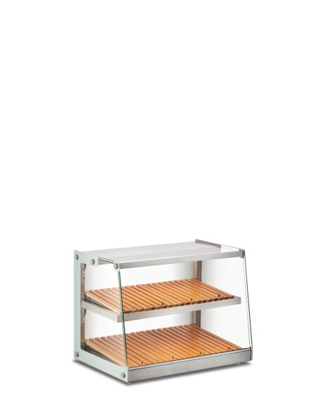 BRD 70 VETRINA SOPRABANCO NEUTRA MM.684X457X516H CON LED E MENSOLE