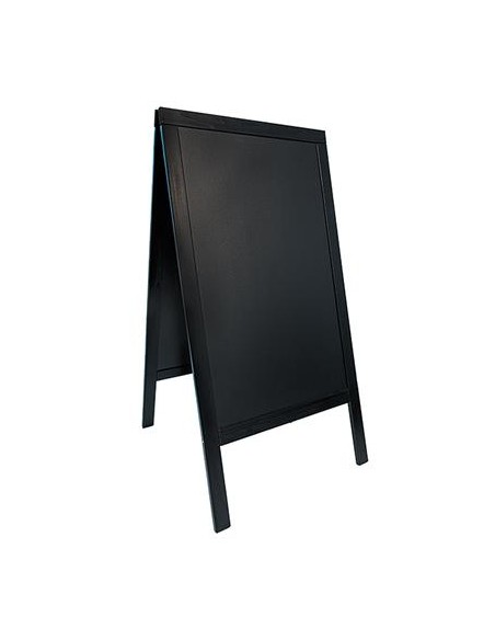 LAVAGNE: vendita online LAVAGNA DA TERRA SANDWICH SECURIT 125 X 70 CM IN LEGNO NERO in offerta