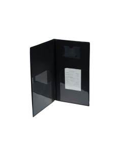 MENÃ: vendita online PORTACONTO BASIC SECURIT NERO IN PVC 23,7 X 12,5 CM in offerta