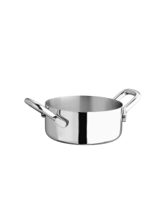ALUINOX CASSERUOLA BASSA 1907 CM.40 H.14 2 MANICI