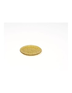 AMBAR S PIATTINO TONDO CM.14 H.1,3 VETRO GIALLO