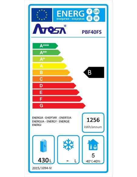 ARMADI FRIGO ACCIAIO: vendita online ARMADIO CONGELATORE BT TOUCH LT.552 -22 C/-17 C V.220 W.370 MM.714X830 ATOSA in offerta