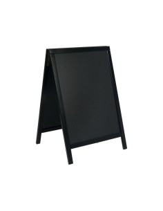 LAVAGNE: vendita online LAVAGNA DA TERRA DUPLO SECURIT 55 X 85 CM NERA IN LEGNO in offerta