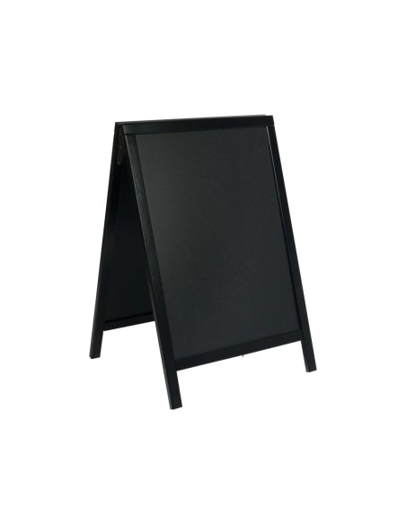 LAVAGNE: vendita online LAVAGNA DA TERRA DUPLO SECURIT 55 X 85 CM NERA IN LEGNO in offerta