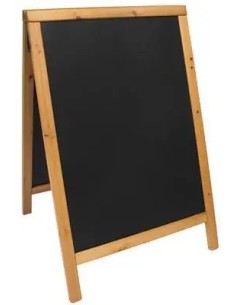 LAVAGNE: vendita online LAVAGNA DA TERRA DUPLO SECURIT 55 X 85 CM IN LEGNO DI PINO in offerta