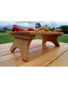 VASSOI-TAGLIERI: vendita online VASSOIO PORTA PIETANZE RIALZATO CM.45X30X17H FAGGIO MASSELLO in offerta 2