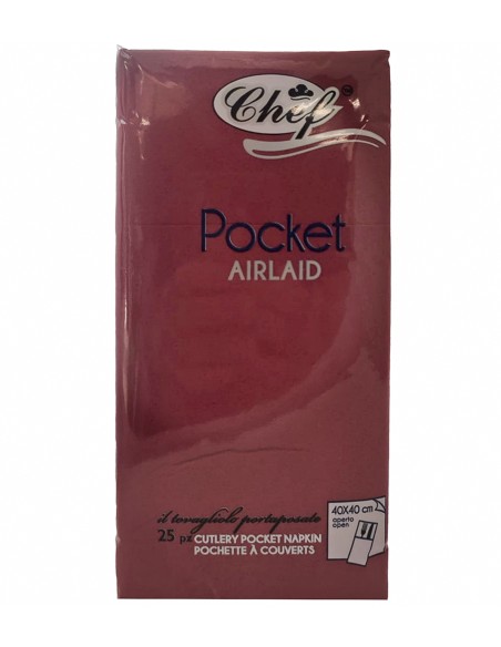 LIGHT POCKET 25 TOVAGLIOLO 40X40 BORDEAUX