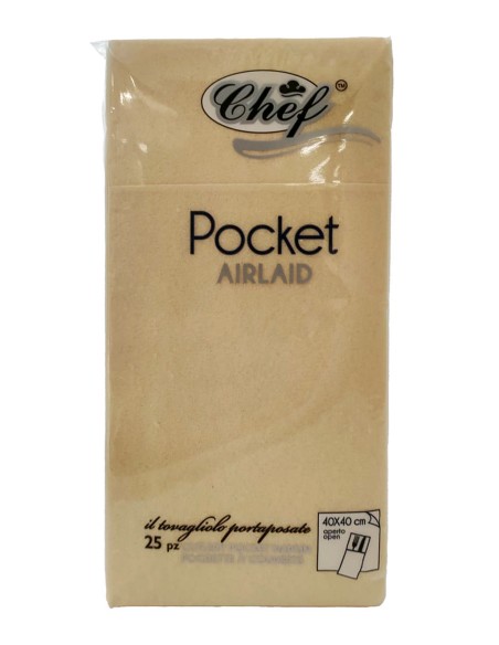 LIGHT POCKET 25 TOVAGLIOLO 40X40 CHAMPAGNE